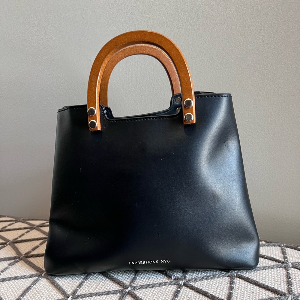 Expressions NYC 100% Vegan Small Satchel Bag